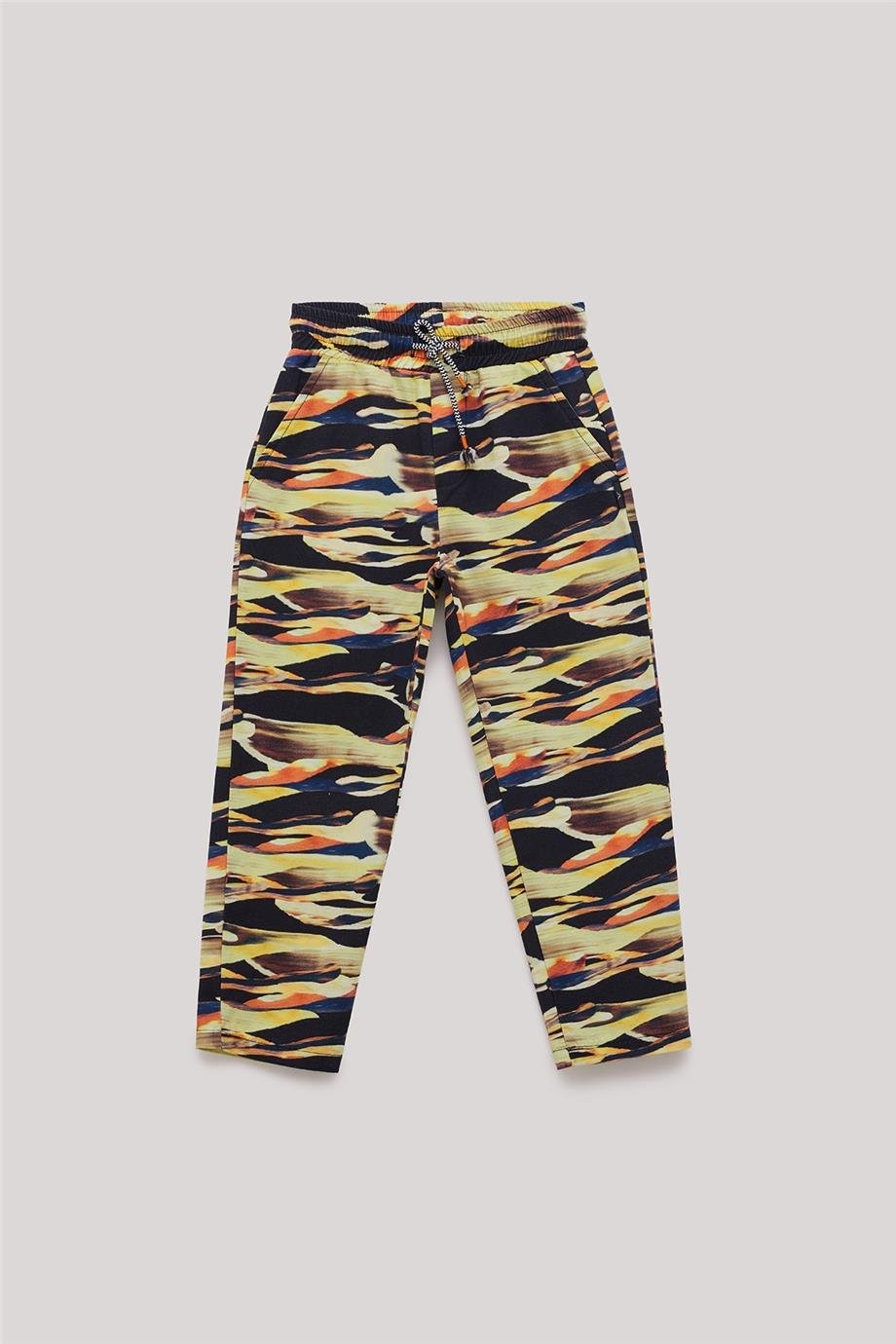 Nebbati Erkek Çocuk Desenli Pantolon