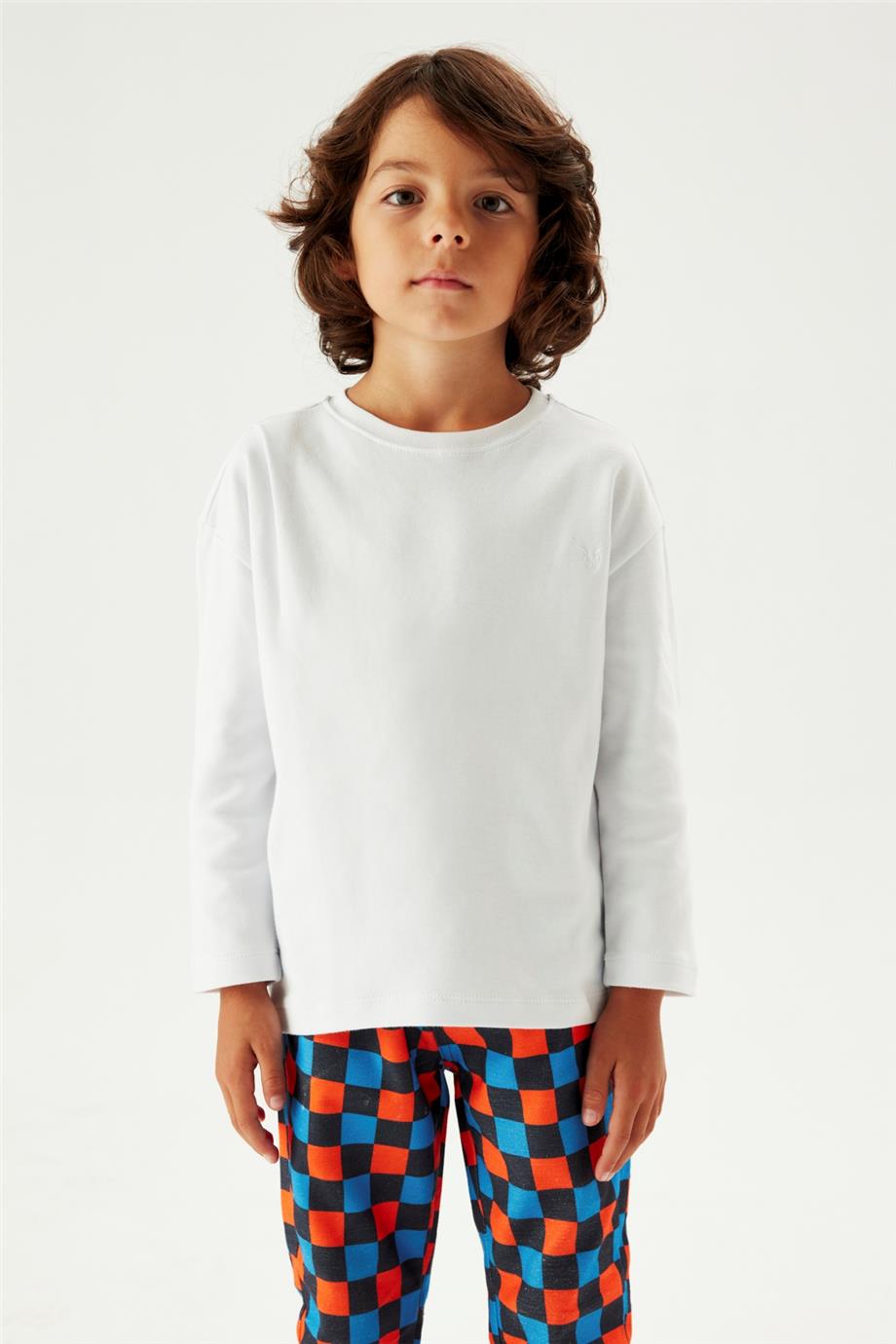 Nebbati Erkek Çocuk Desenli Pantolon