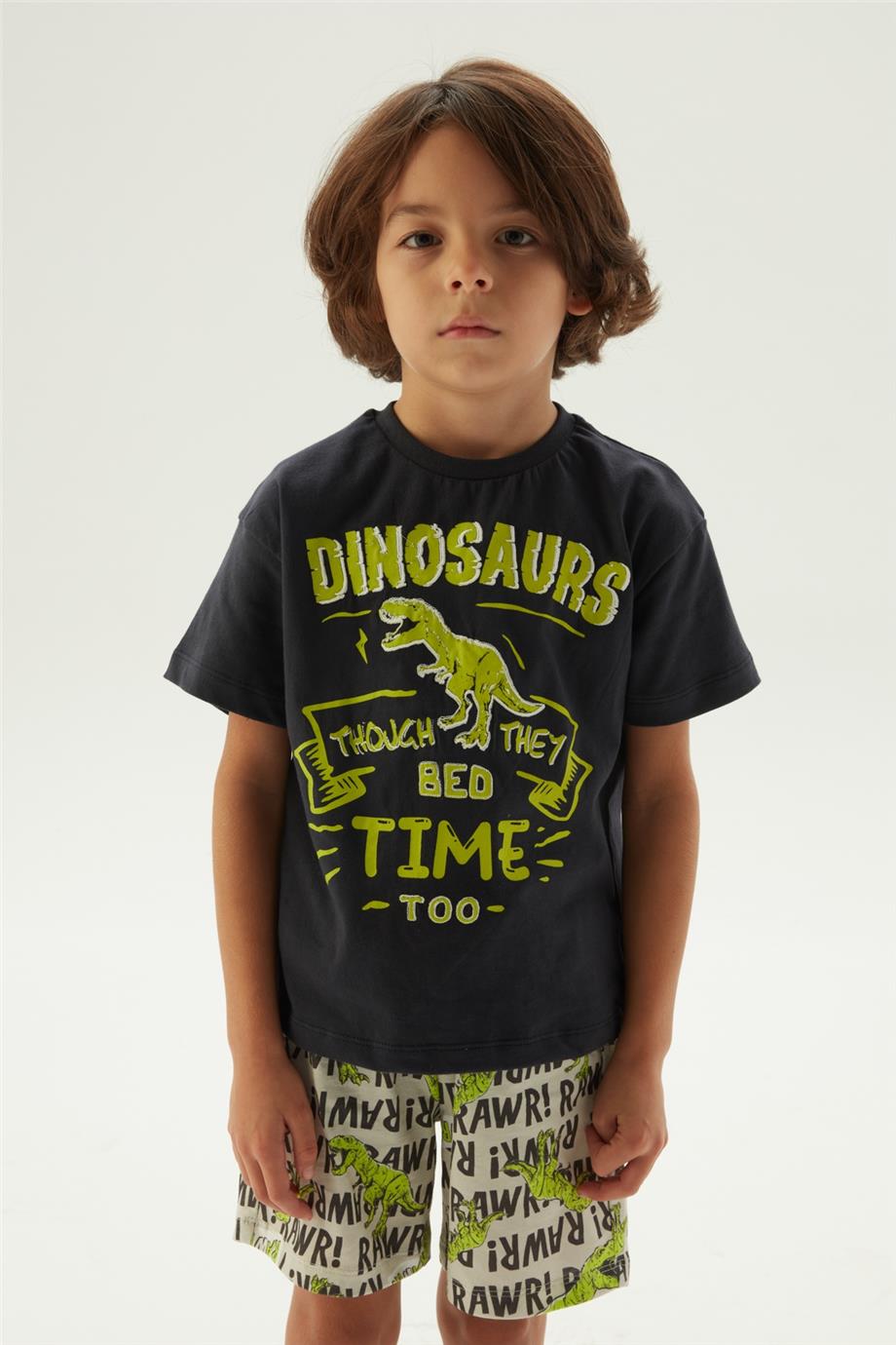 Nebbati Erkek Çocuk Desenli Pijama Takımı