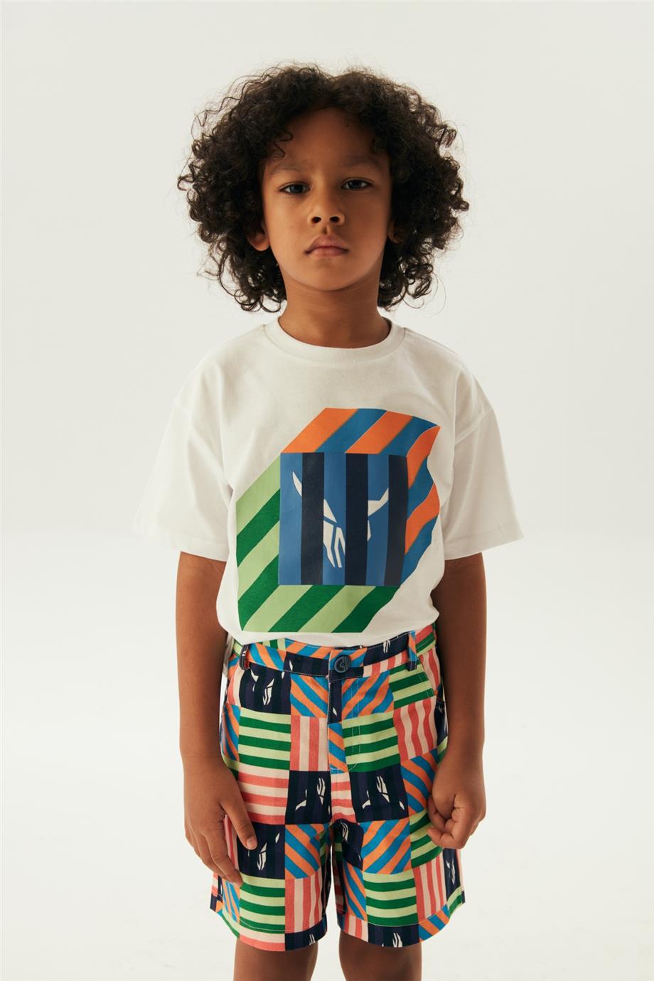 Nebbati Erkek Çocuk Desenli Şort