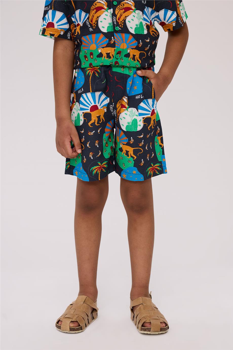 Nebbati Boy Patterned ShortsNebbati Boy Patterned Shorts
