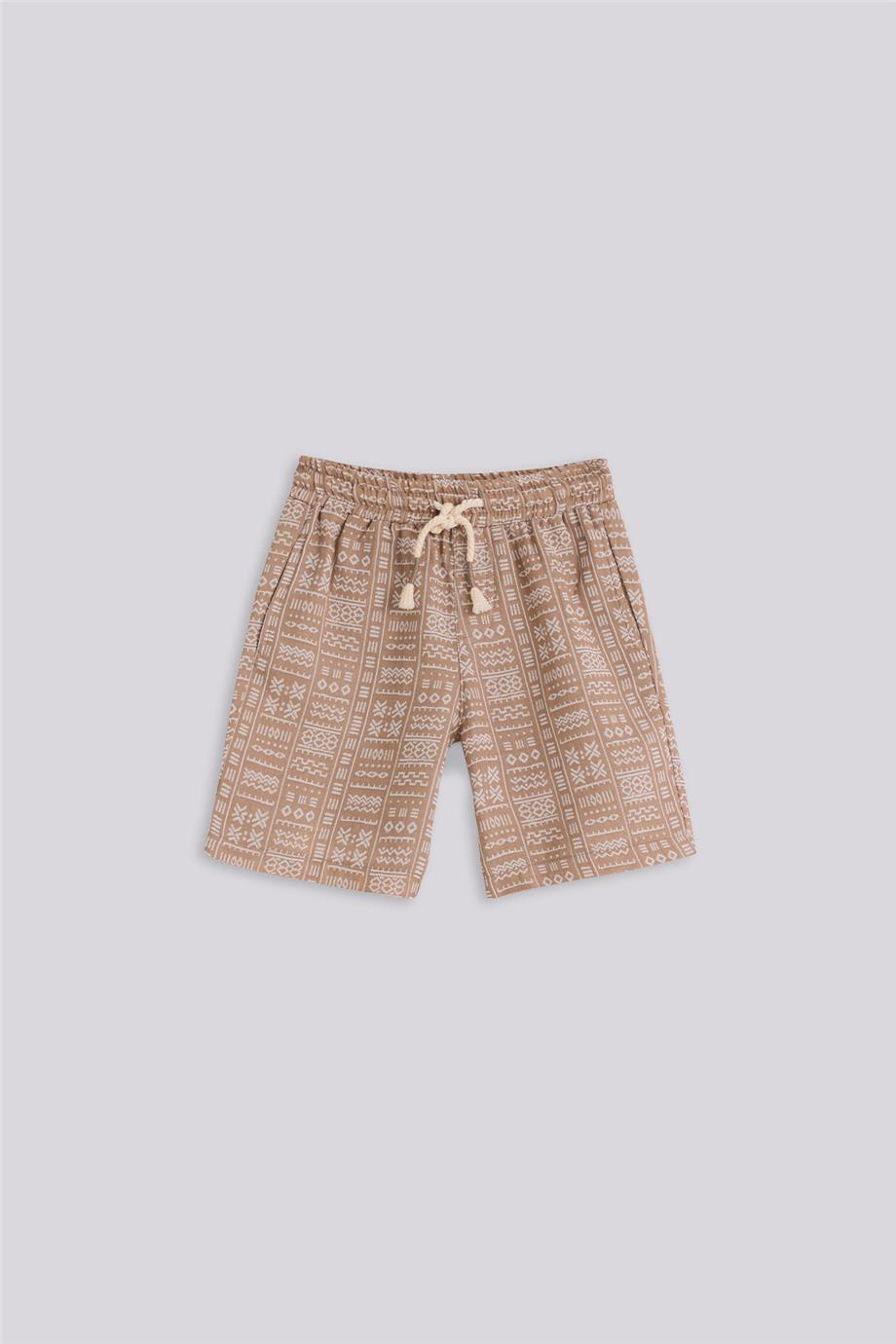 Nebbati Erkek Çocuk Desenli ŞortNebbati Erkek Çocuk Desenli Şort