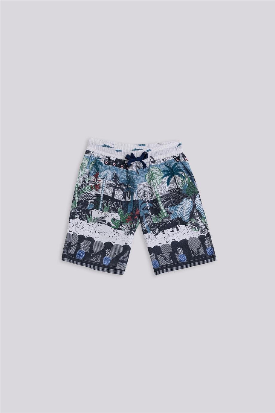 Nebbati Erkek Çocuk Desenli ŞortNebbati Erkek Çocuk Desenli Şort