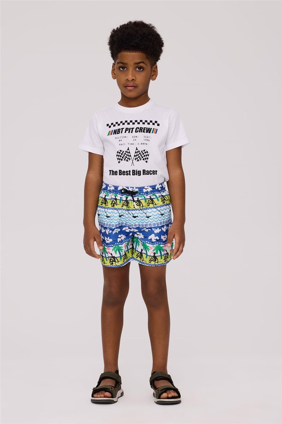 Nebbati Erkek Çocuk Desenli ŞortNebbati Erkek Çocuk Desenli Şort