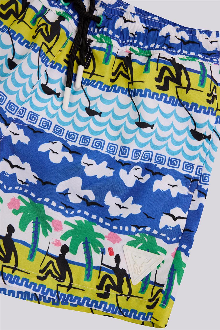 Nebbati Erkek Çocuk Desenli ŞortNebbati Erkek Çocuk Desenli Şort