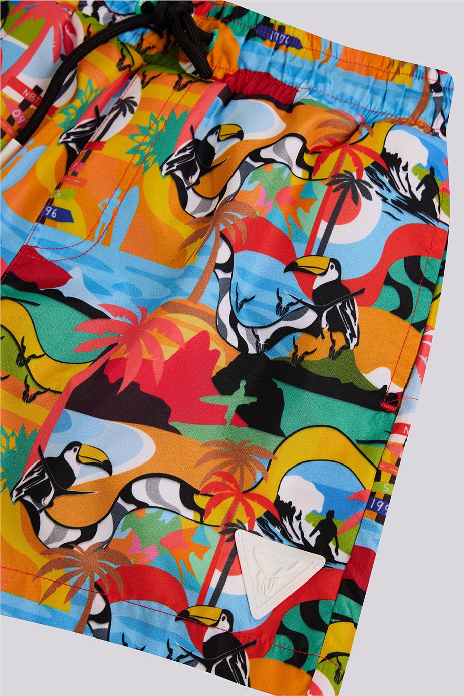 Nebbati Erkek Çocuk Desenli ŞortNebbati Erkek Çocuk Desenli Şort