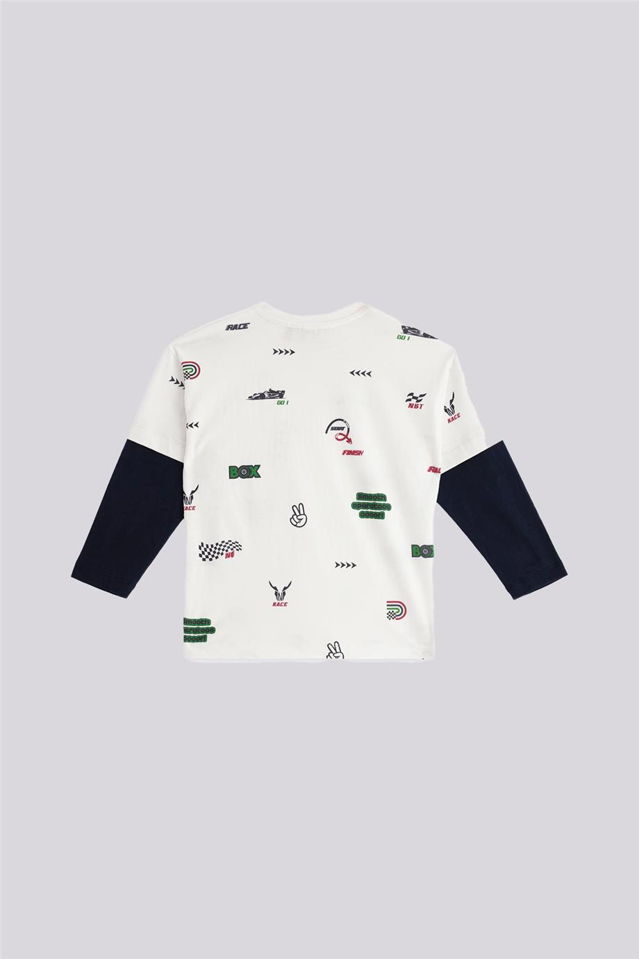 Nebbati Erkek Çocuk Desenli TişörtNebbati Erkek Çocuk Desenli Tişört