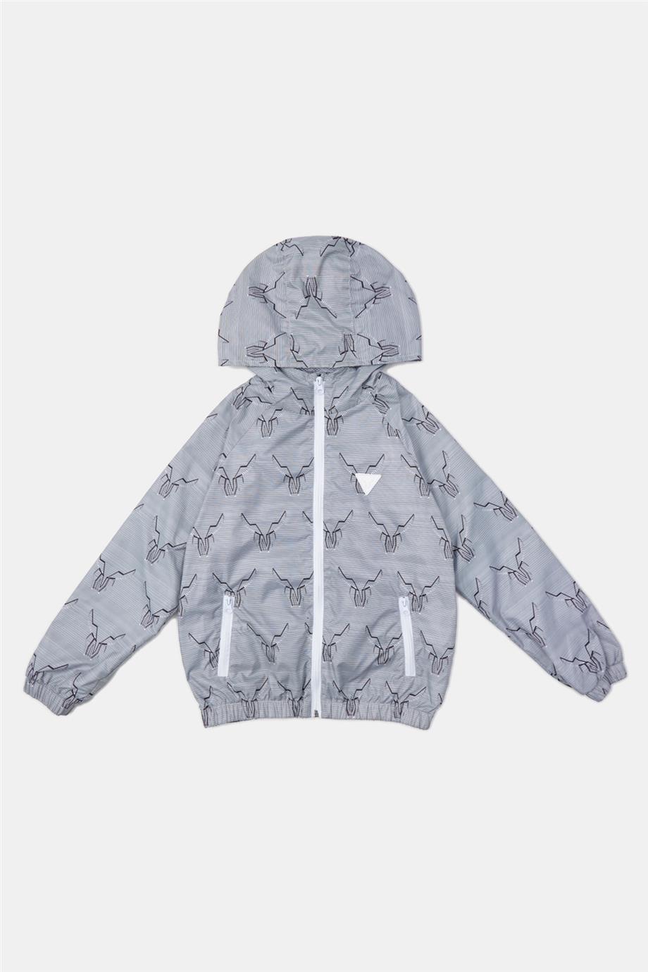 Nebbati Erkek Çocuk Desenli Yağmurluk