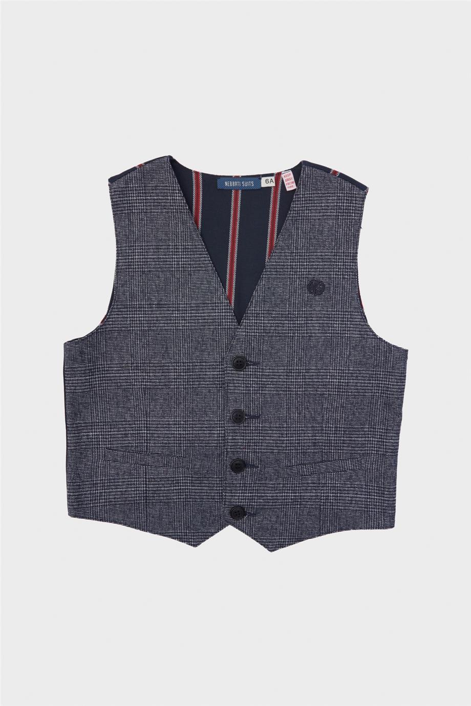 Nebbati Erkek Çocuk Desenli Yelek