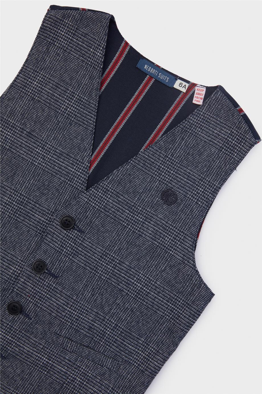 Nebbati Erkek Çocuk Desenli Yelek