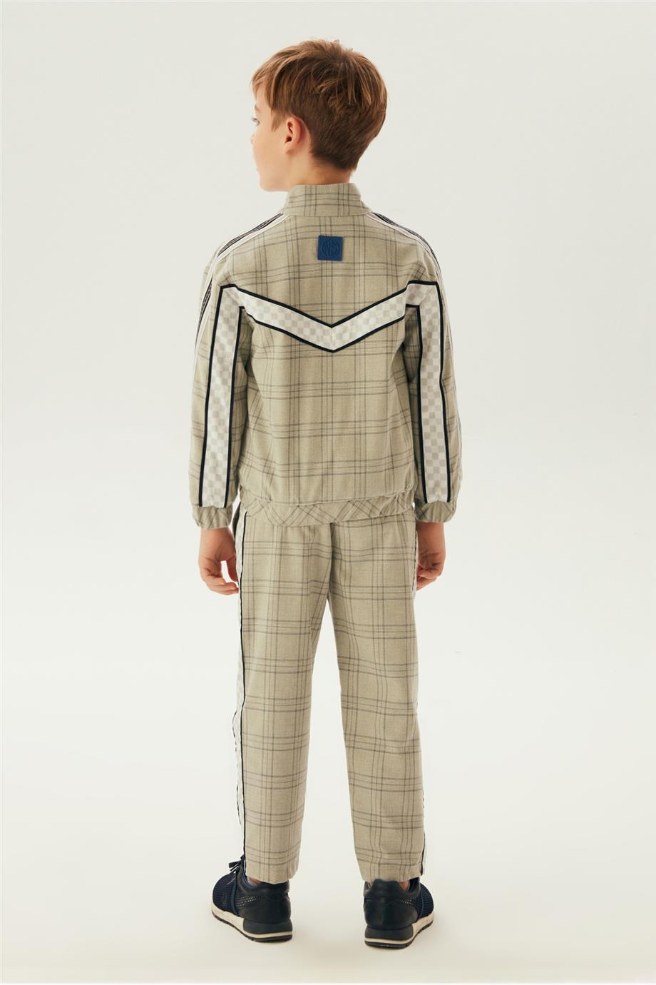 Nebbati Erkek Çocuk Ekose Ceket