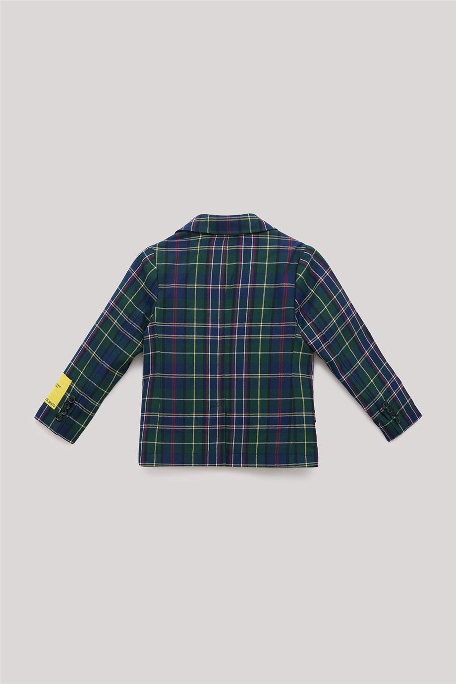 Nebbati Erkek Çocuk Ekose Ceket