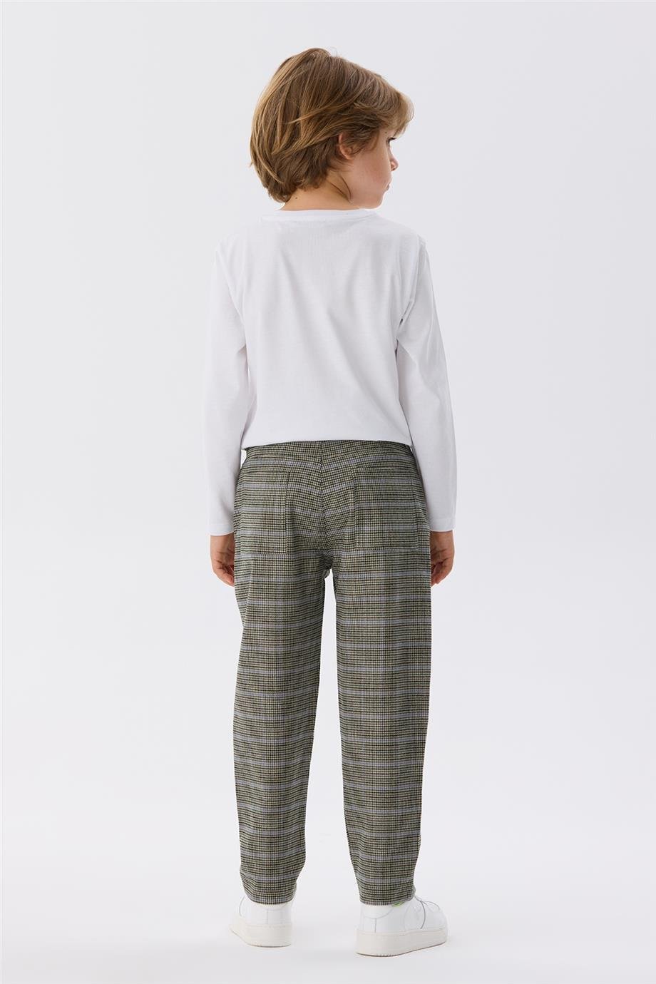 Nebbati Erkek Çocuk Ekose Pantolon