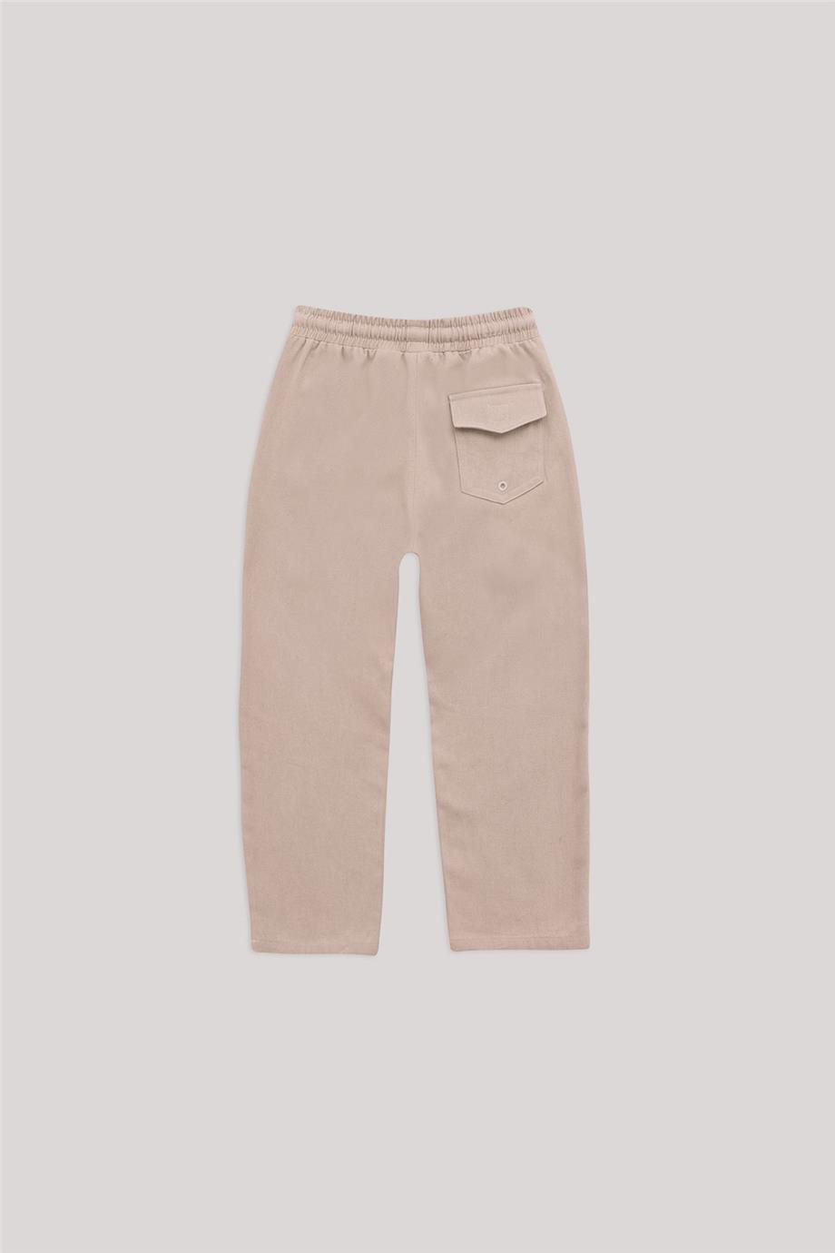 Nebbati Erkek Çocuk Ekru Pantolon