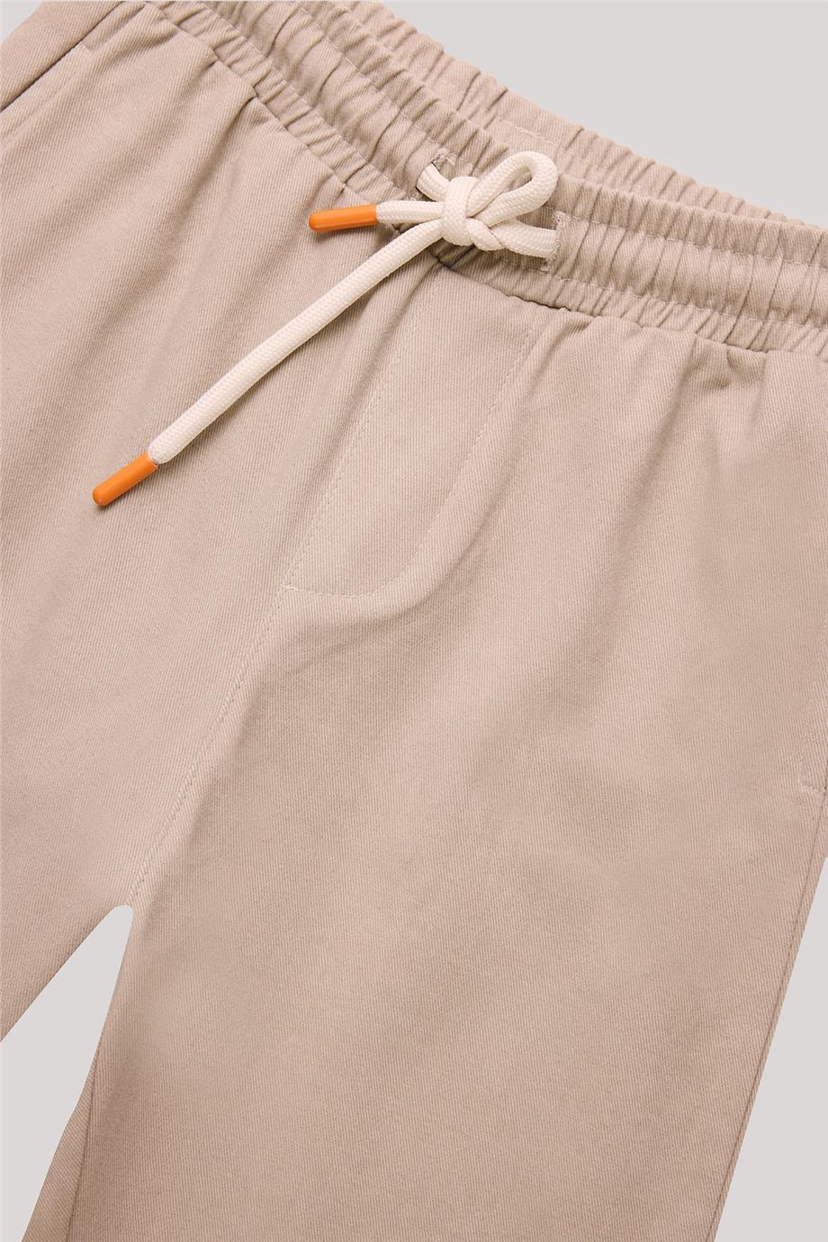 Nebbati Erkek Çocuk Ekru Pantolon