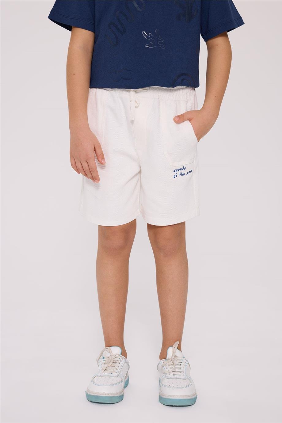 Nebbati Boy Ecru ShortsNebbati Boy Ecru Shorts