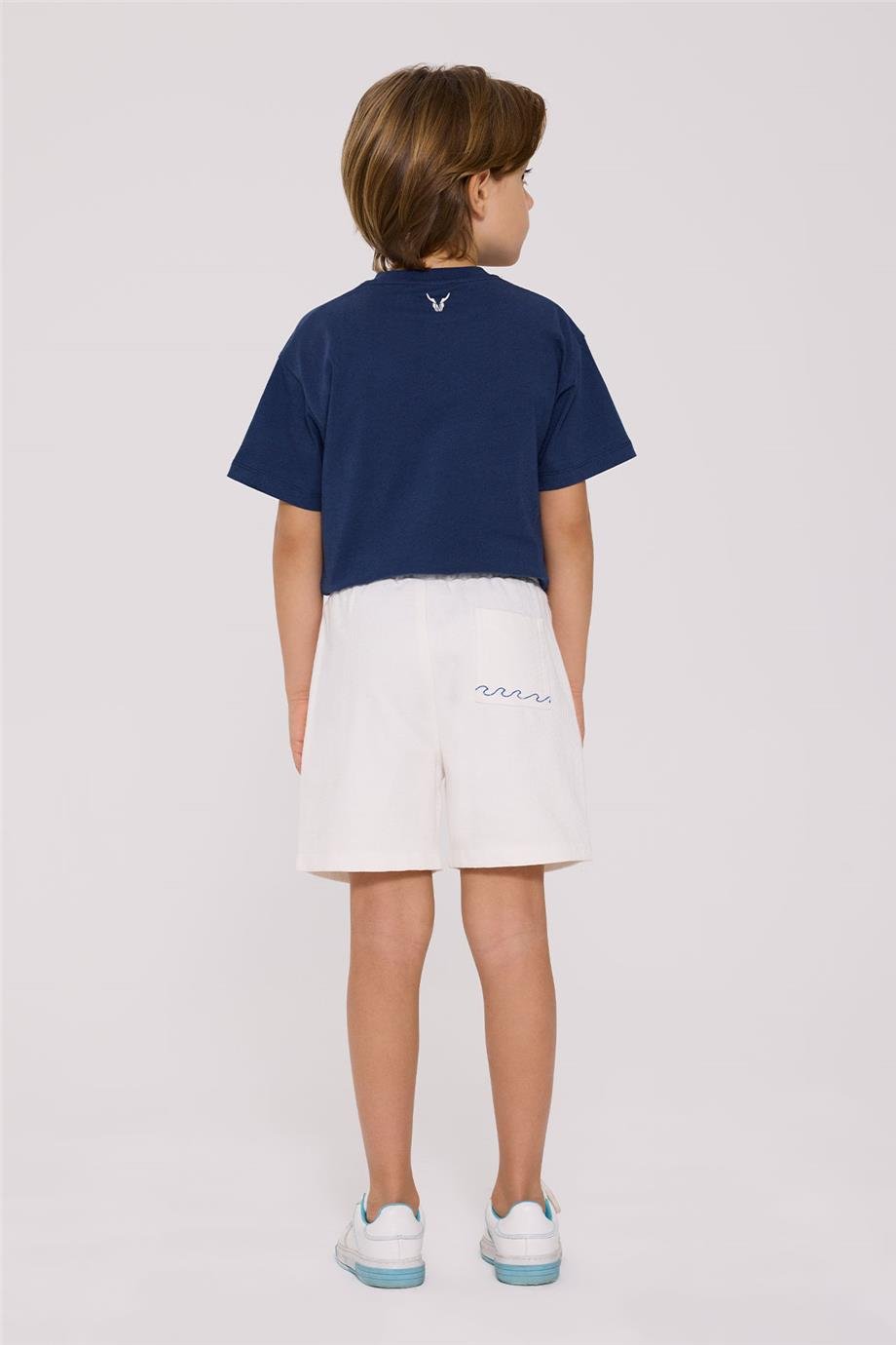 Nebbati Boy Ecru ShortsNebbati Boy Ecru Shorts