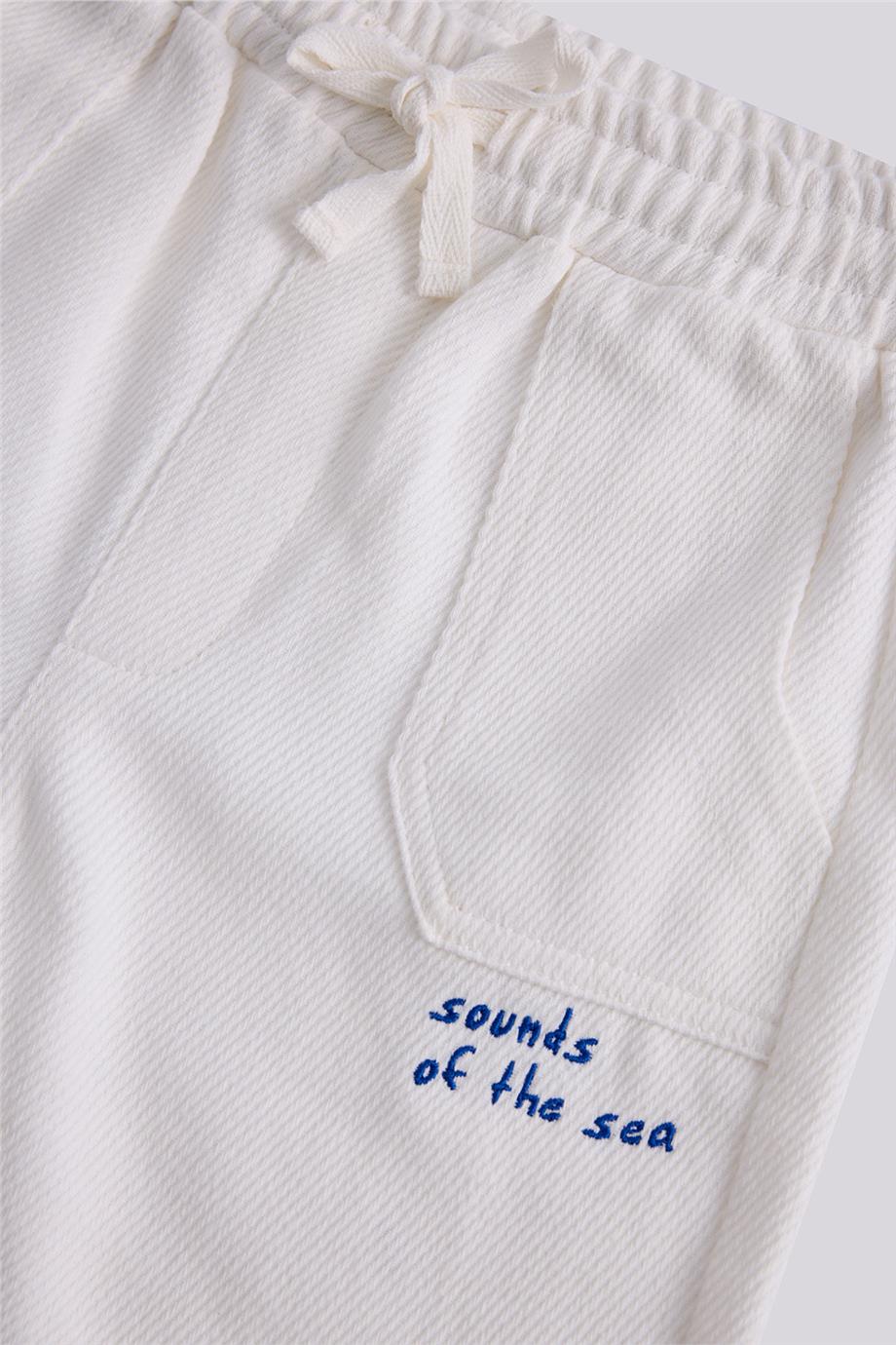 Nebbati Boy Ecru ShortsNebbati Boy Ecru Shorts