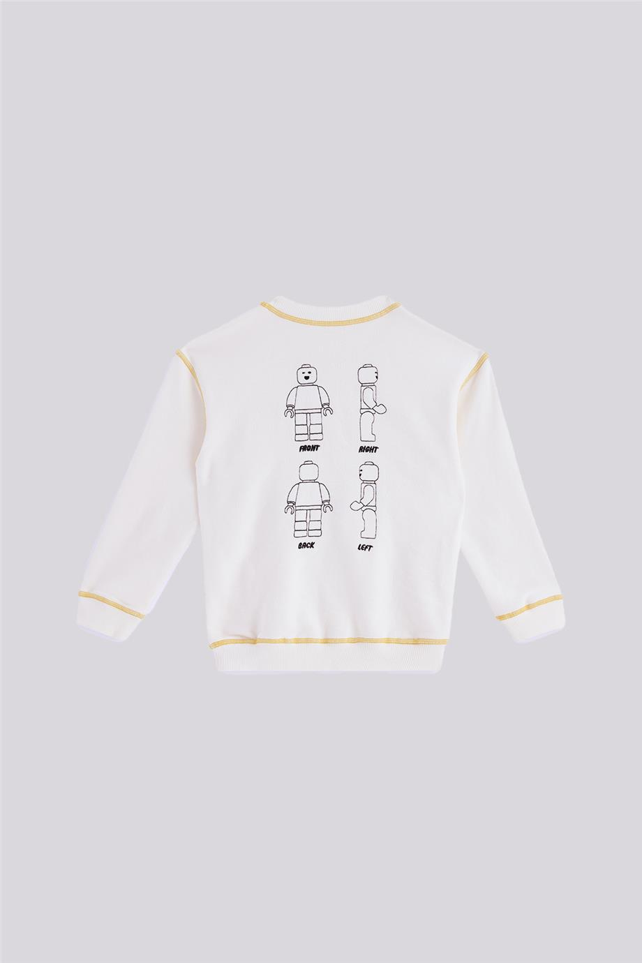 Nebbati Erkek Çocuk Ekru SweatshirtNebbati Erkek Çocuk Ekru Sweatshirt