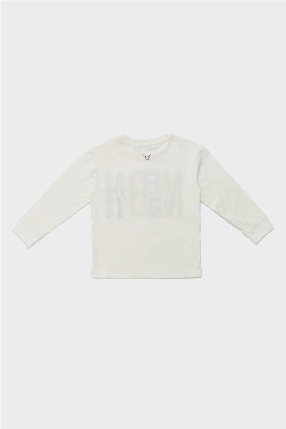 Nebbati Erkek Çocuk Ekru T-Shirt