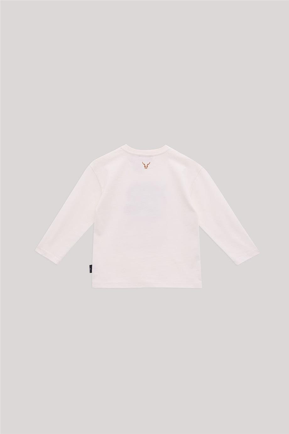 Nebbati Erkek Çocuk Ekru T-Shirt