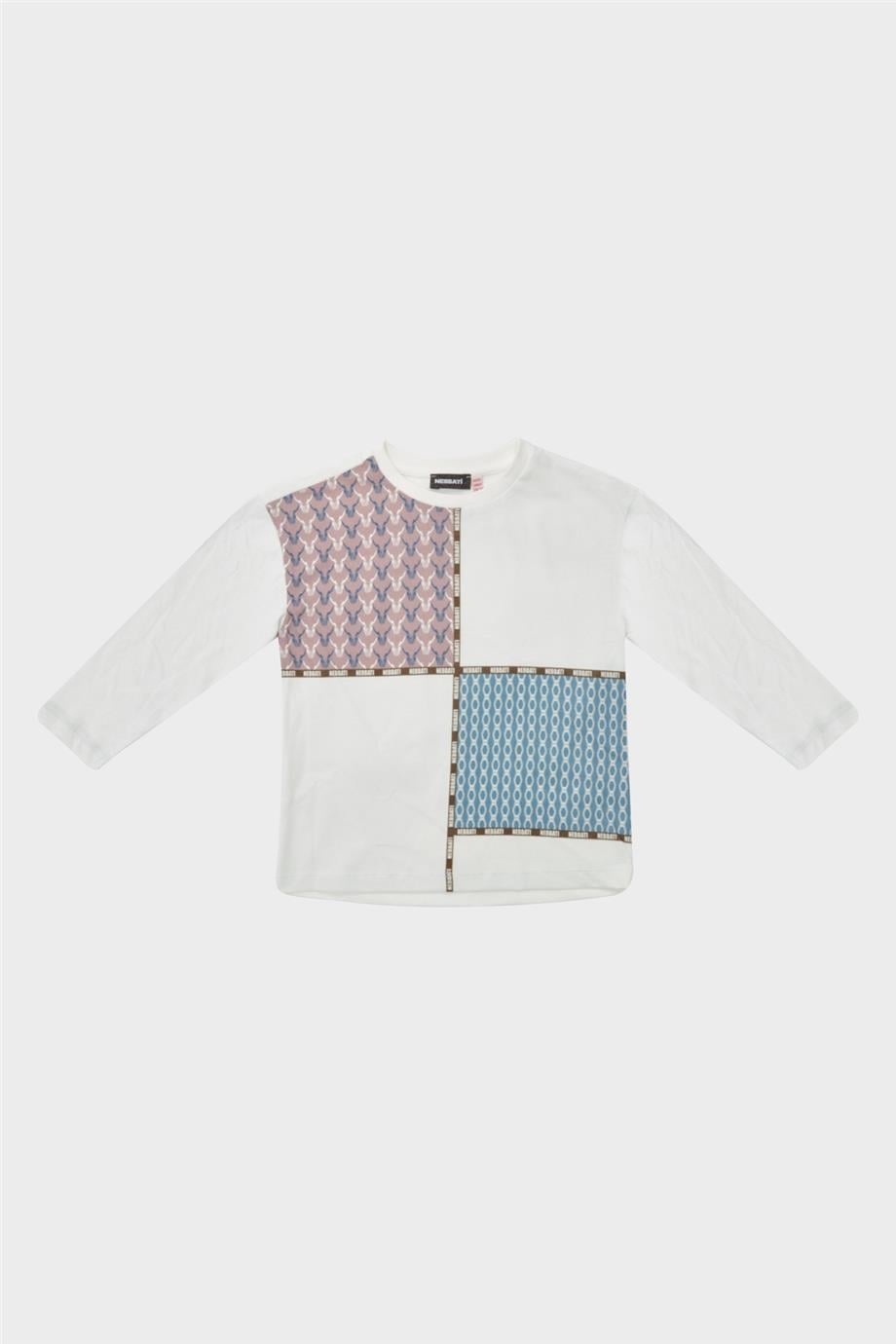 Nebbati Erkek Çocuk Ekru T-Shirt