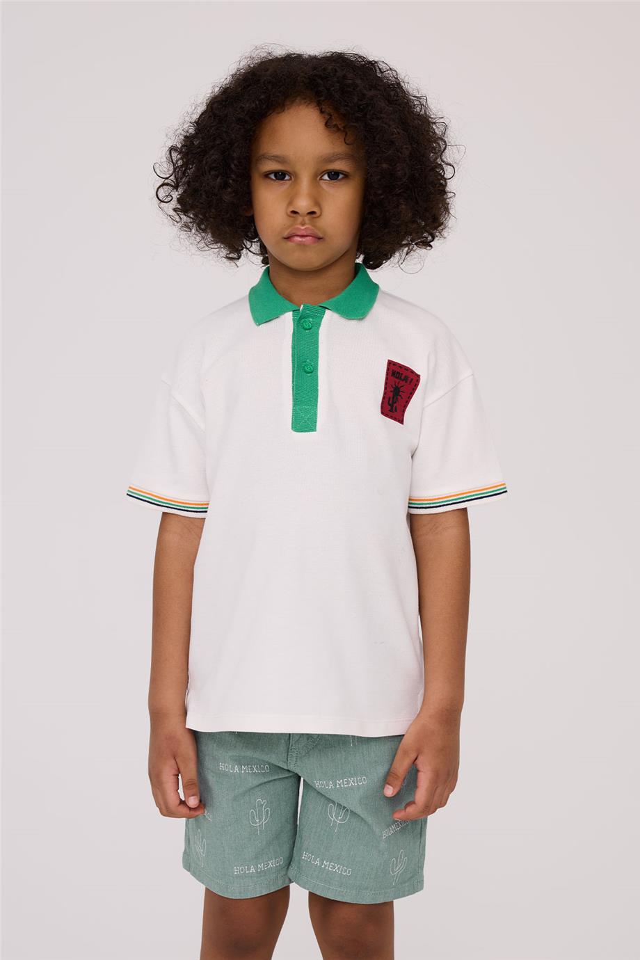 Nebbati Erkek Çocuk Ekru TshirtNebbati Erkek Çocuk Ekru Tshirt