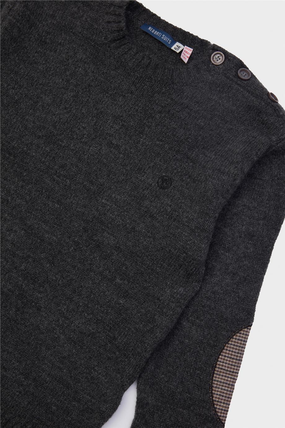 Nebbati Erkek Çocuk Gri Kazak