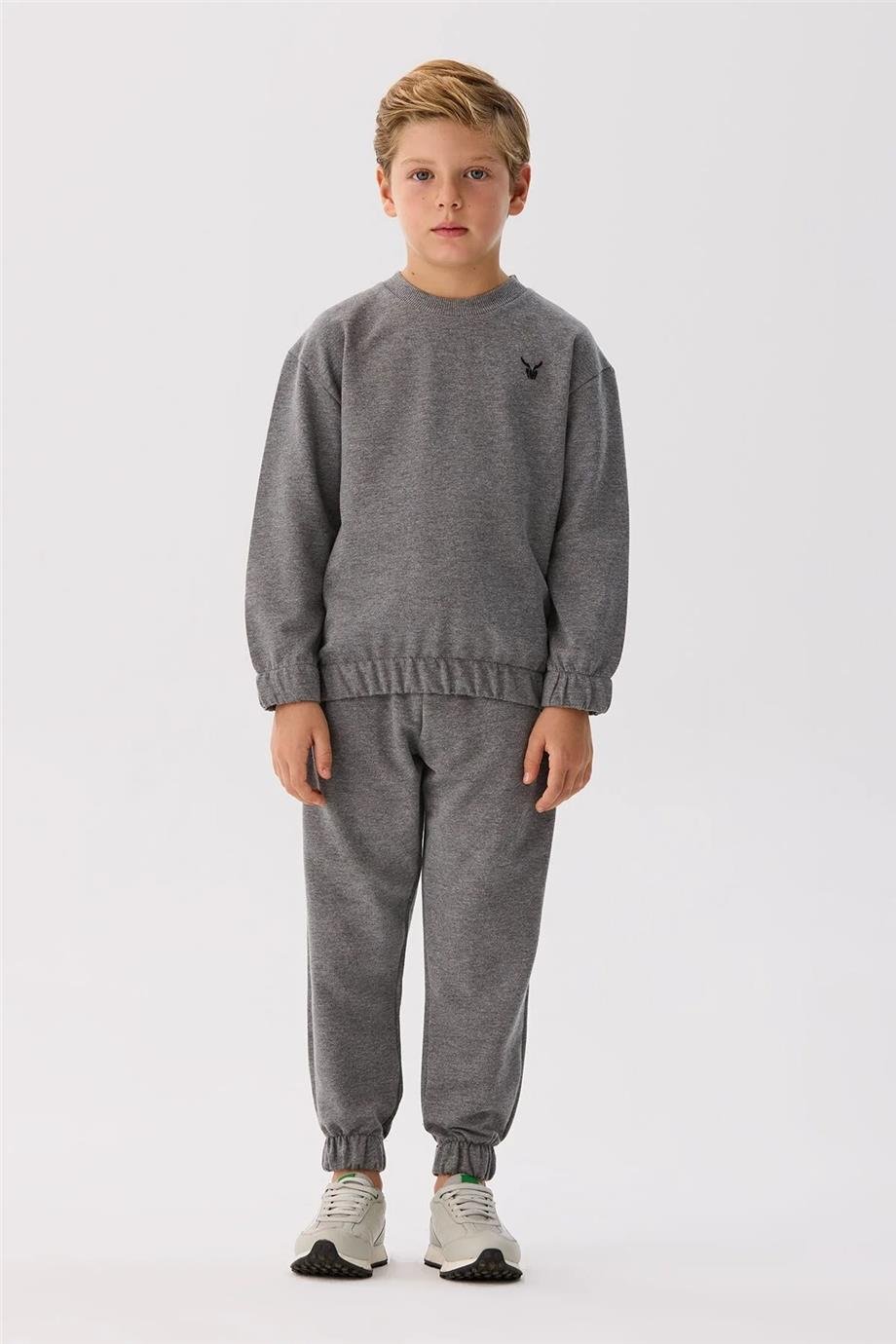 Nebbati Erkek Çocuk Gri Sweatshirt