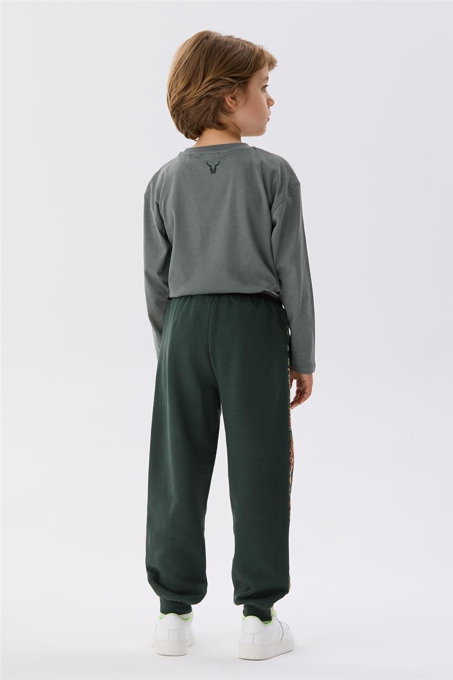 Nebbati Erkek Çocuk Haki Eşofman Altı