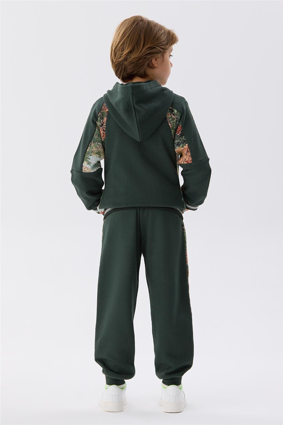 Nebbati Erkek Çocuk Haki Eşofman Üstü