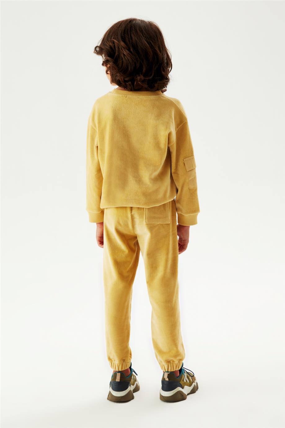 Nebbati Erkek Çocuk Hardal Eşofman Altı