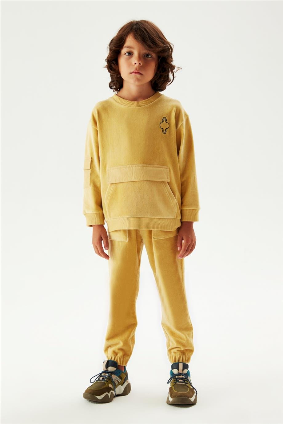 Nebbati Erkek Çocuk Hardal Eşofman Altı