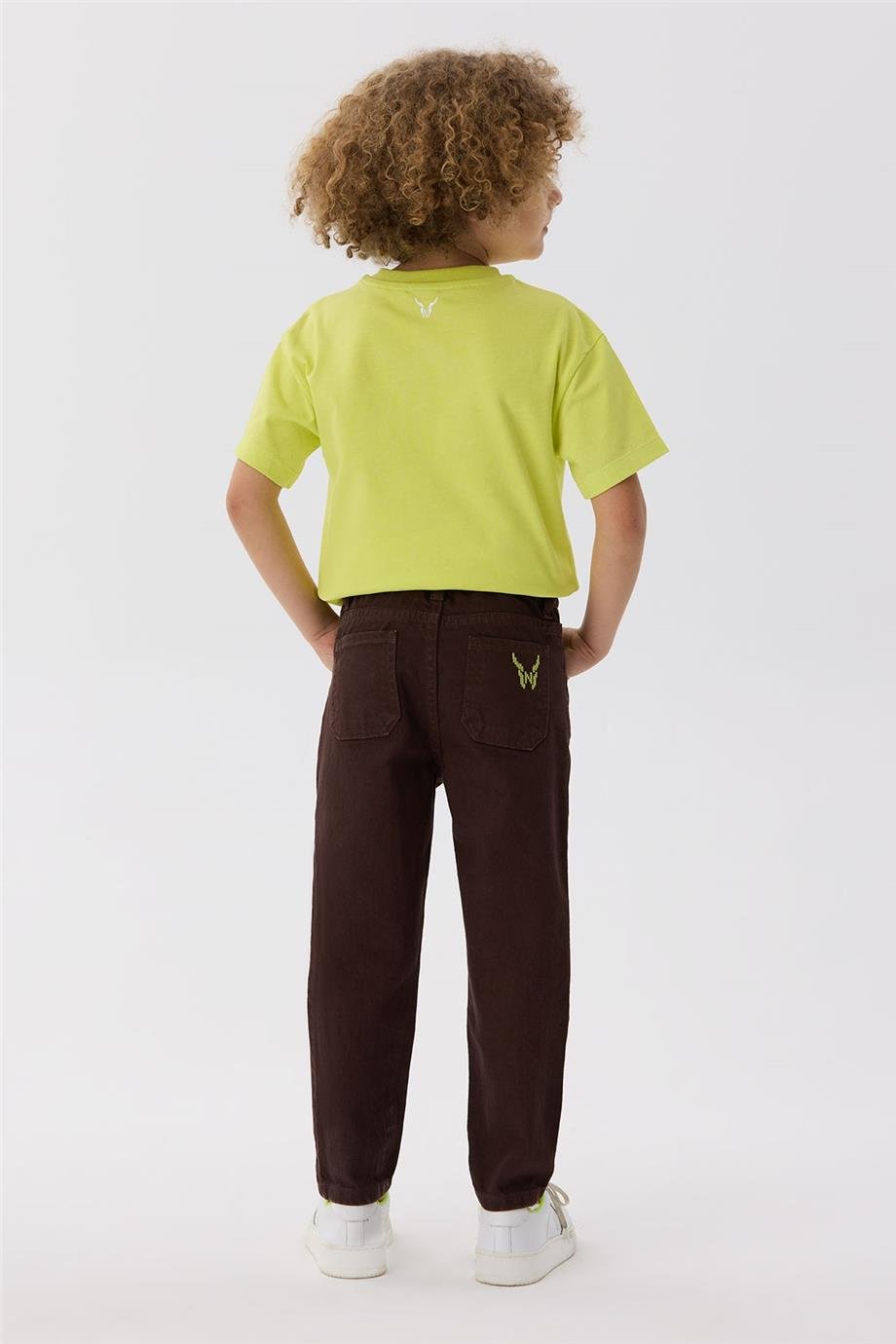 Nebbati Erkek Çocuk Kahverengi Pantolon