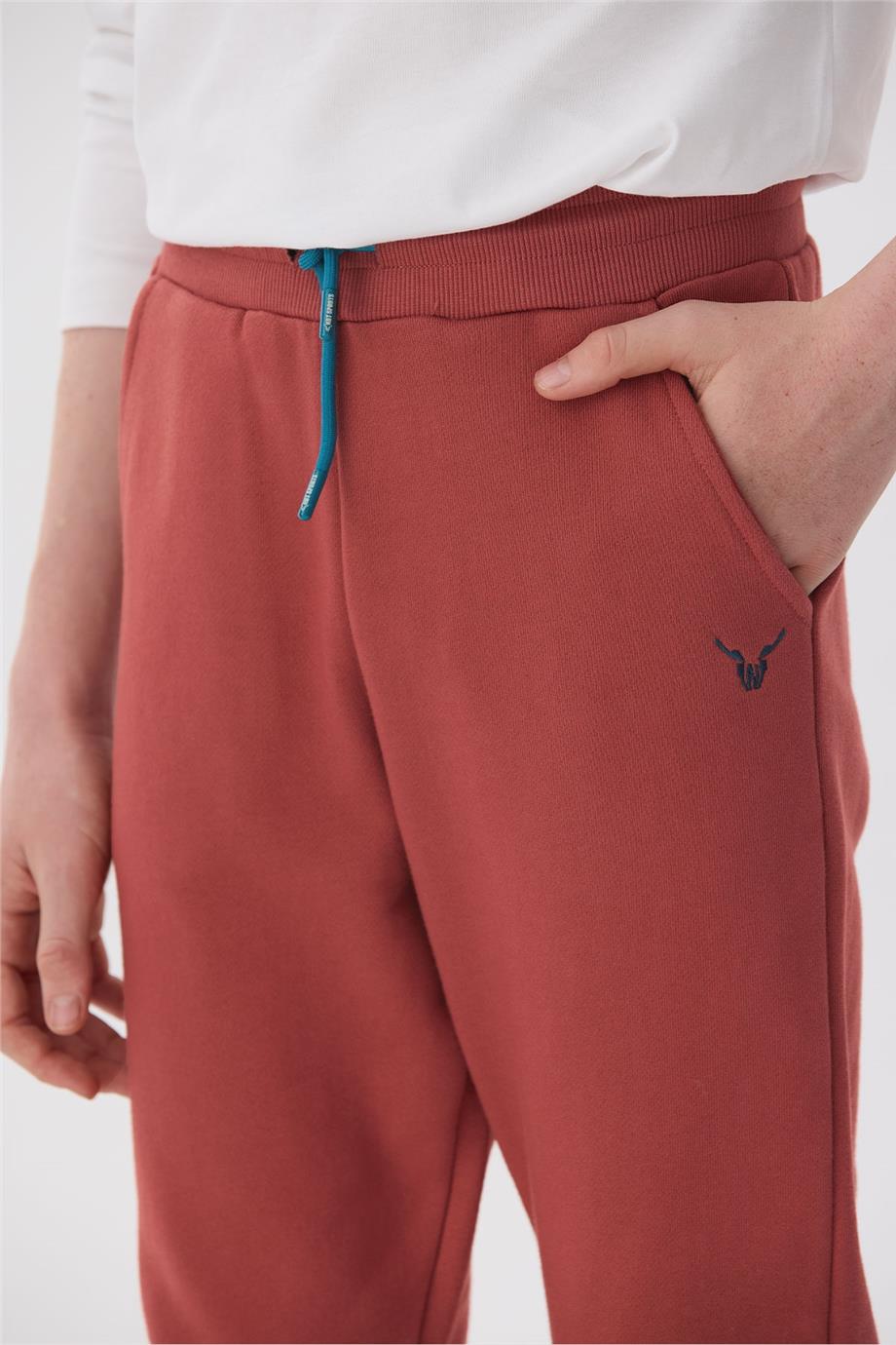 Nebbati Erkek Çocuk Kiremit Eşofman Altı