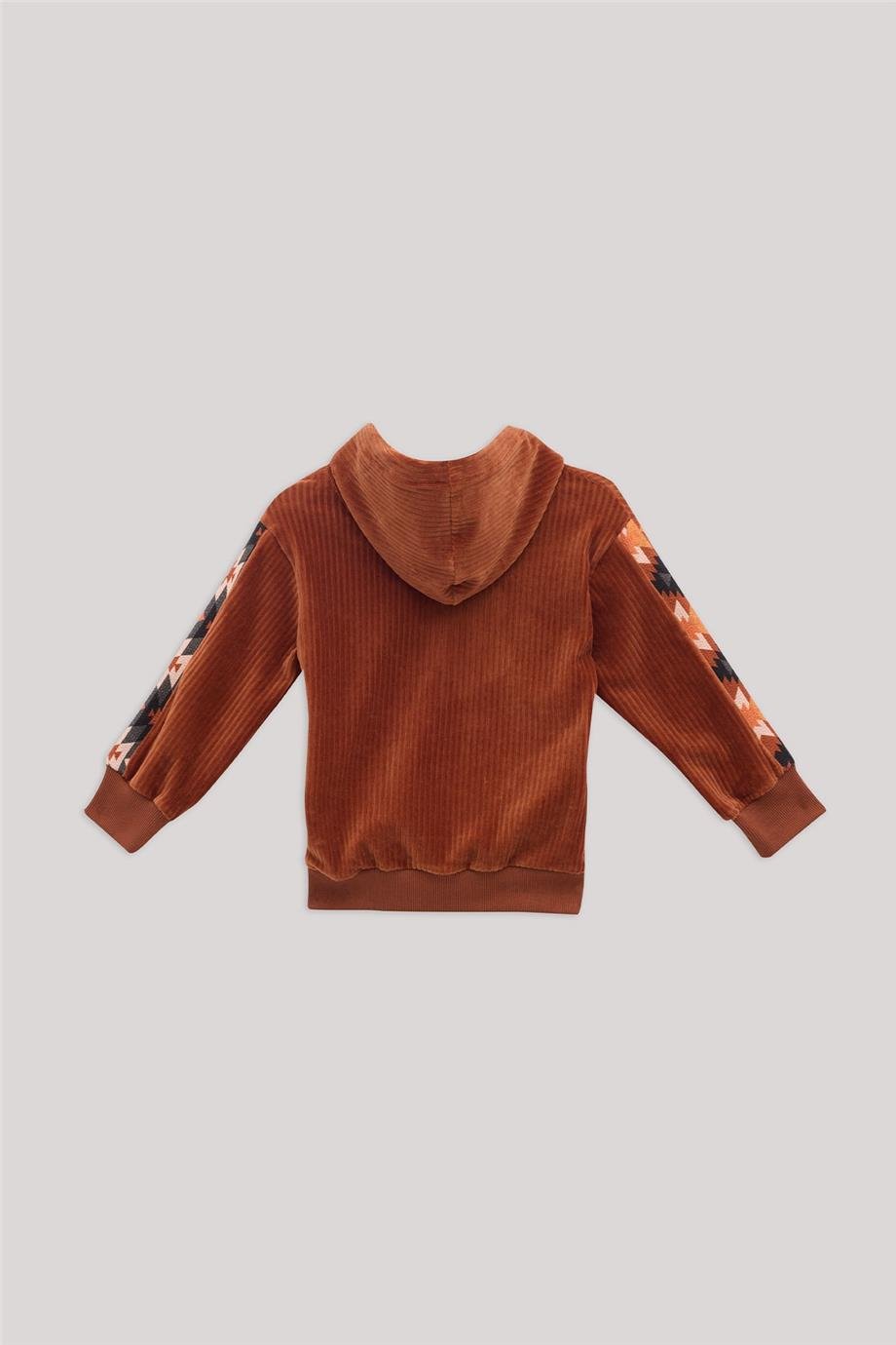 Nebbati Erkek Çocuk Kiremit Eşofman Üstü