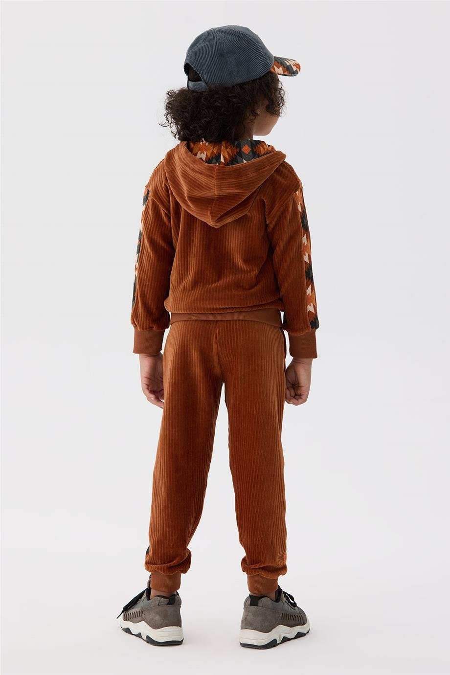 Nebbati Erkek Çocuk Kiremit Eşofman Üstü