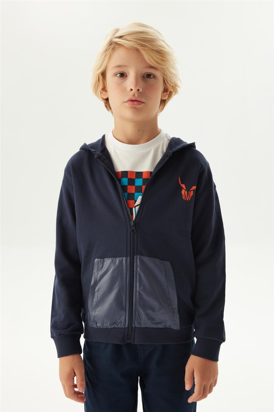 Nebbati Erkek Çocuk Lacivert Eşofman Üstü