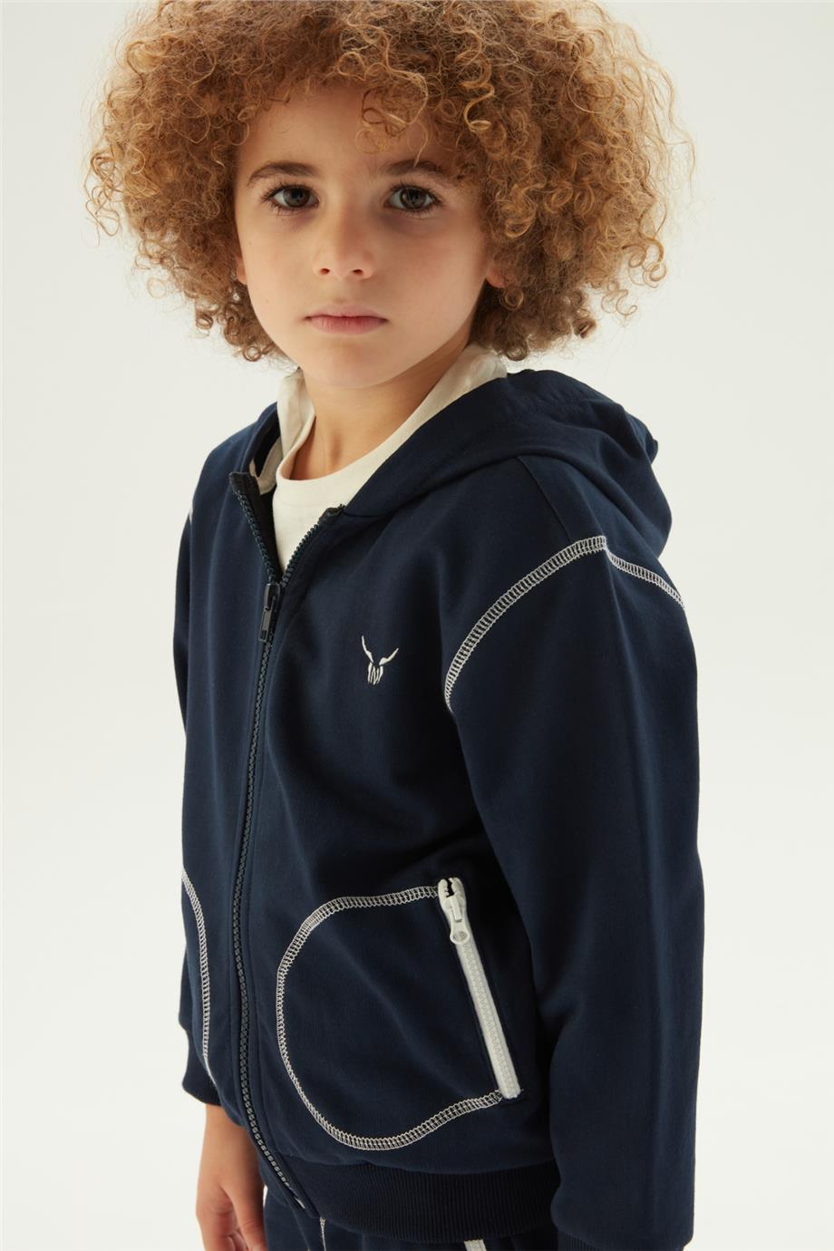 Nebbati Erkek Çocuk Lacivert Eşofman Üstü