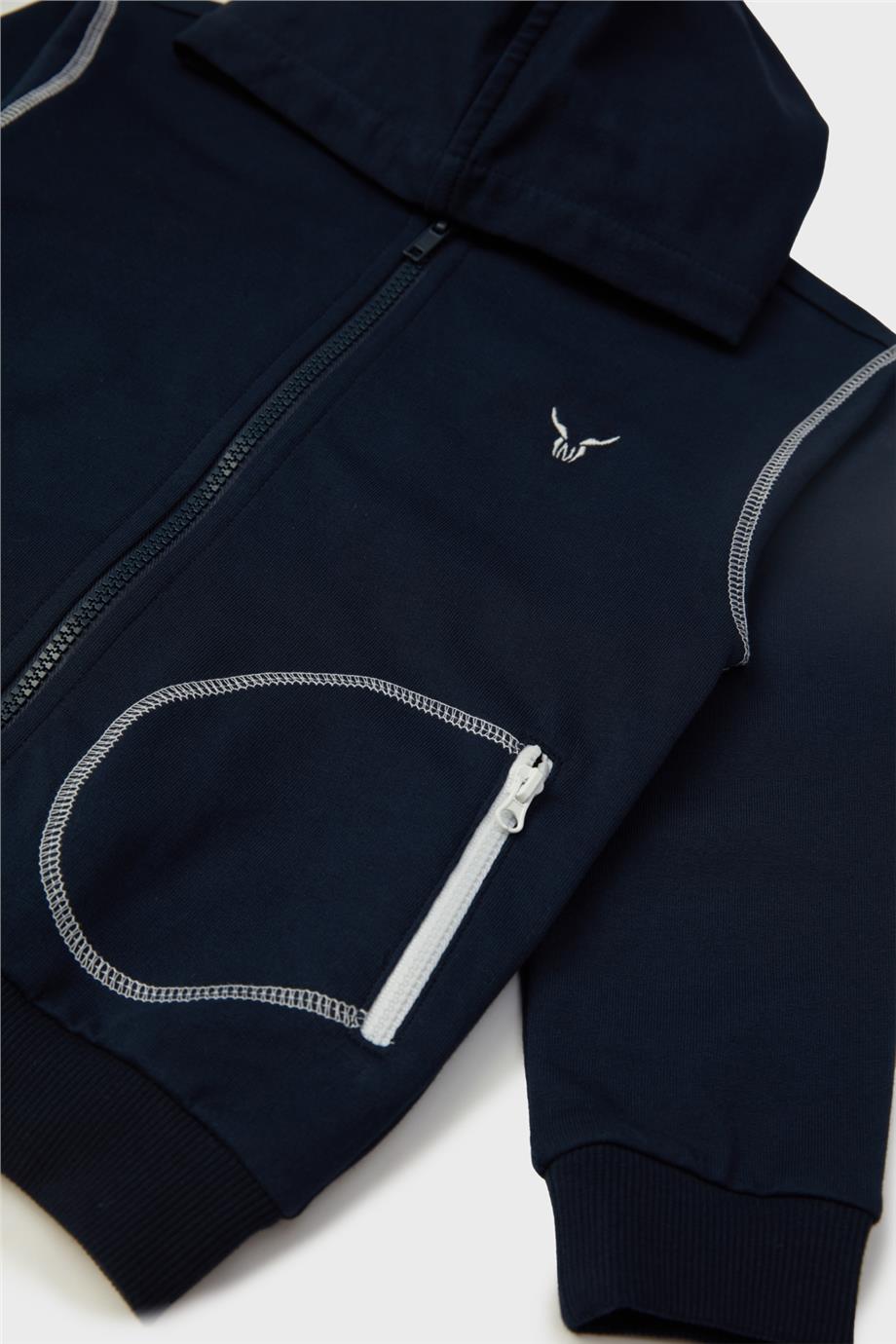 Nebbati Erkek Çocuk Lacivert Eşofman Üstü