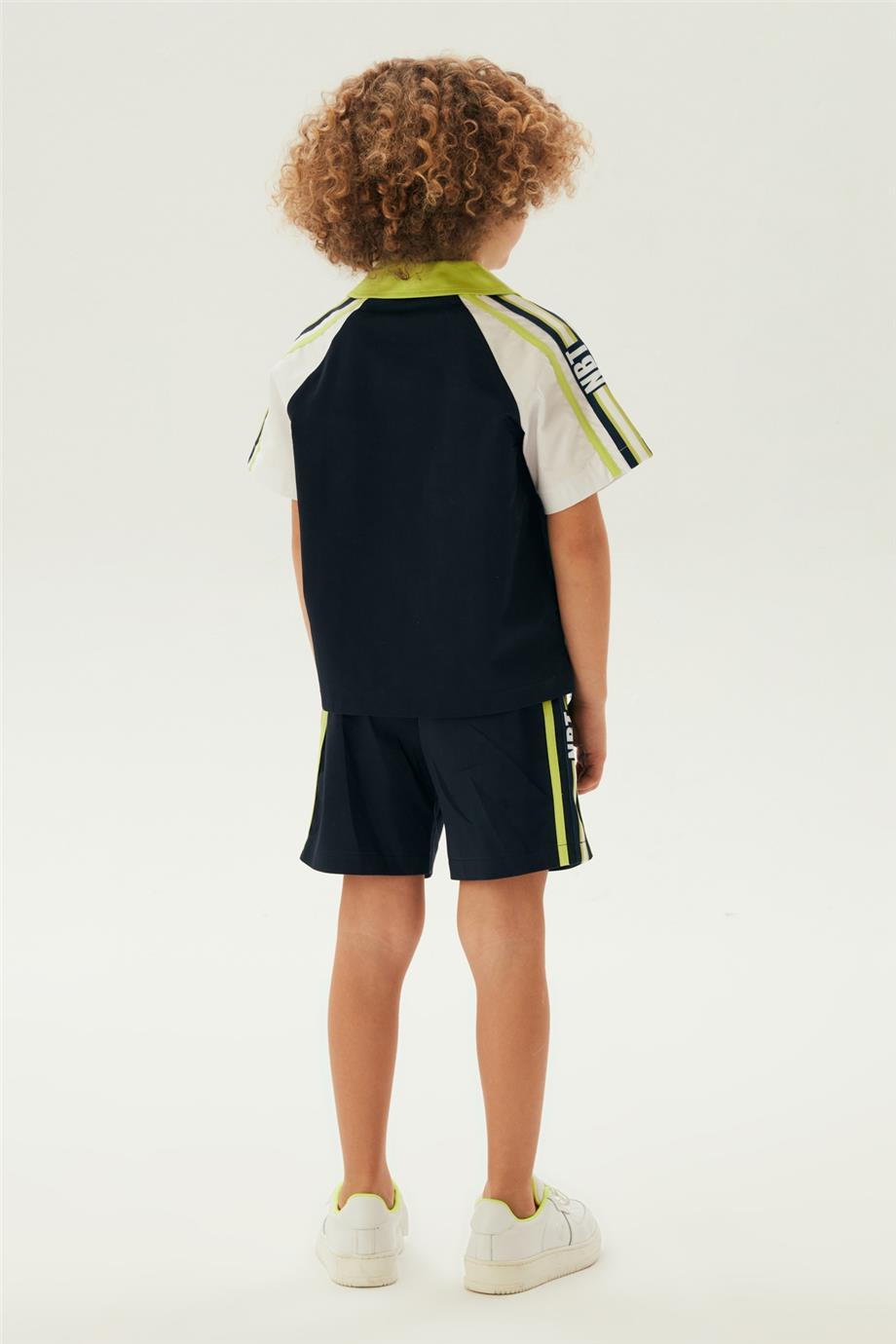 Nebbati Erkek Çocuk Lacivert Gömlek