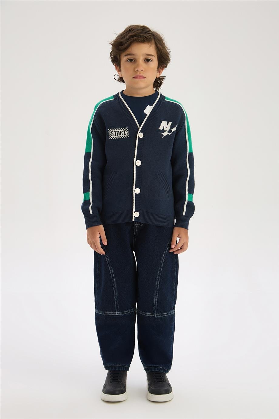 Nebbati Boy Navy Blue CardiganNebbati Boy Navy Blue Cardigan