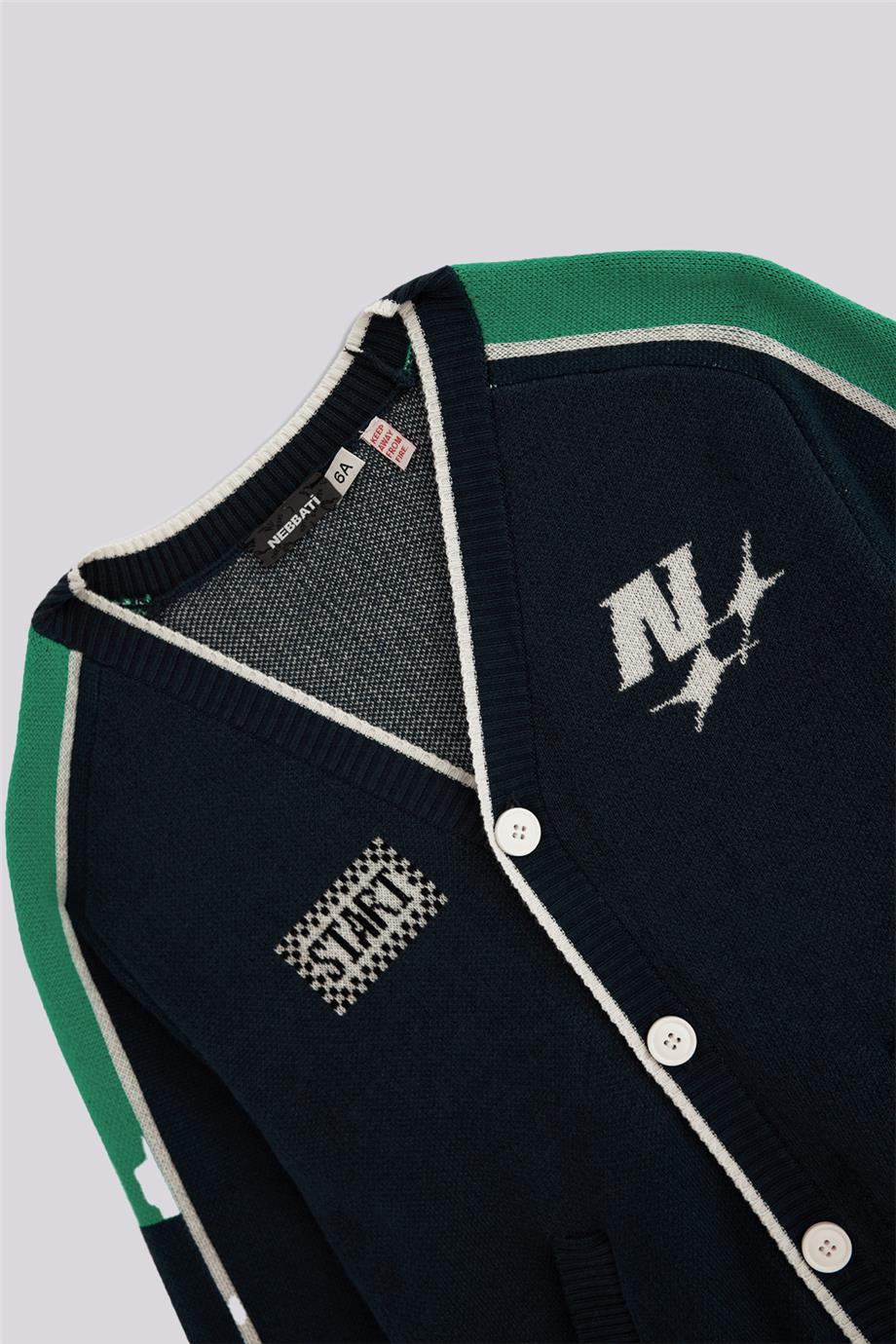 Nebbati Boy Navy Blue CardiganNebbati Boy Navy Blue Cardigan