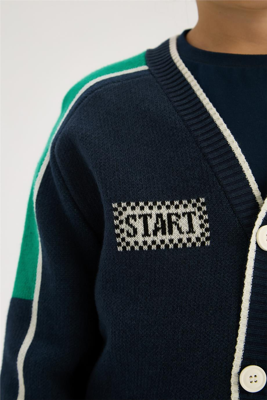 Nebbati Boy Navy Blue CardiganNebbati Boy Navy Blue Cardigan