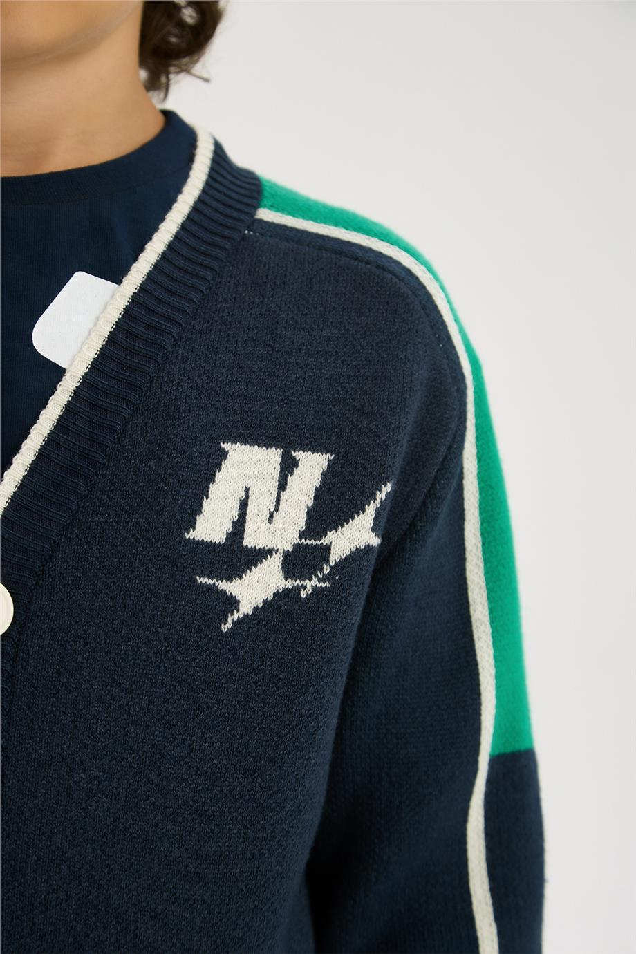 Nebbati Boy Navy Blue CardiganNebbati Boy Navy Blue Cardigan