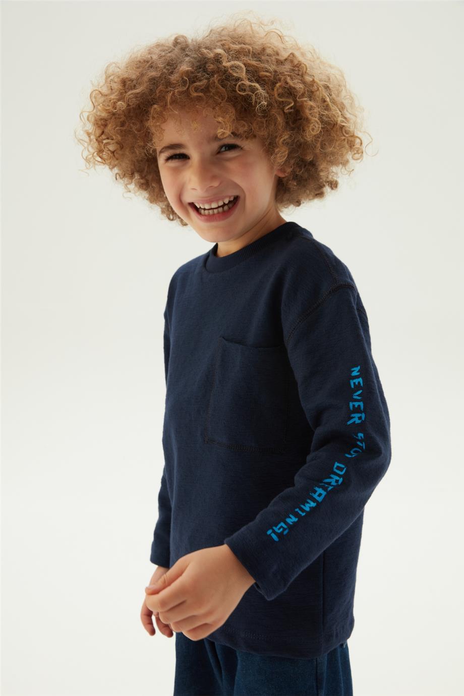 Nebbati Erkek Çocuk Lacivert Sweatshirt