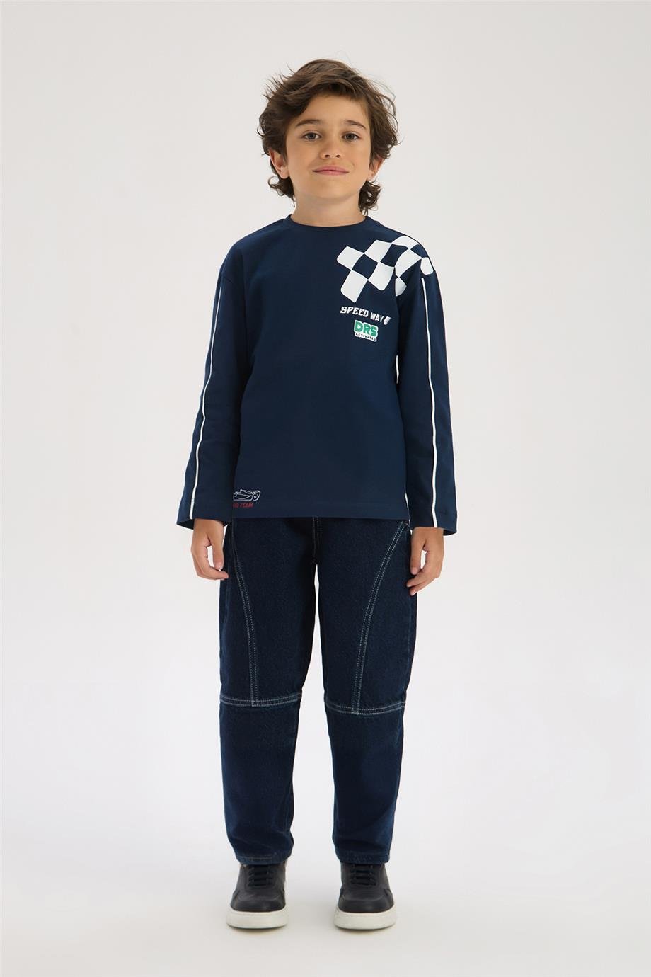 Nebbati Boy Navy Blue TshirtNebbati Boy Navy Blue Tshirt