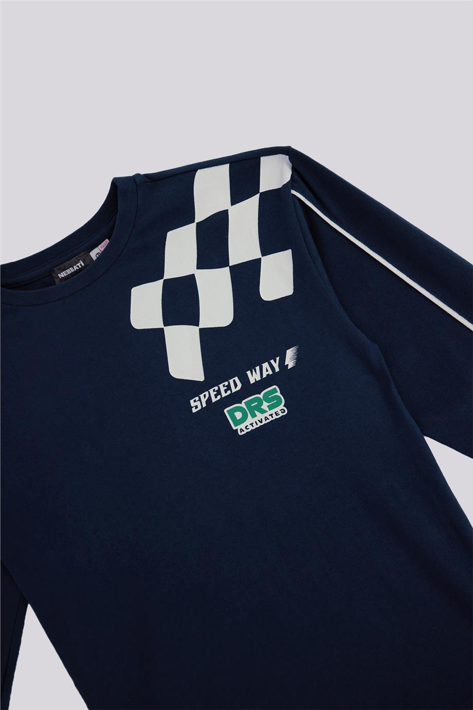 Nebbati Boy Navy Blue TshirtNebbati Boy Navy Blue Tshirt