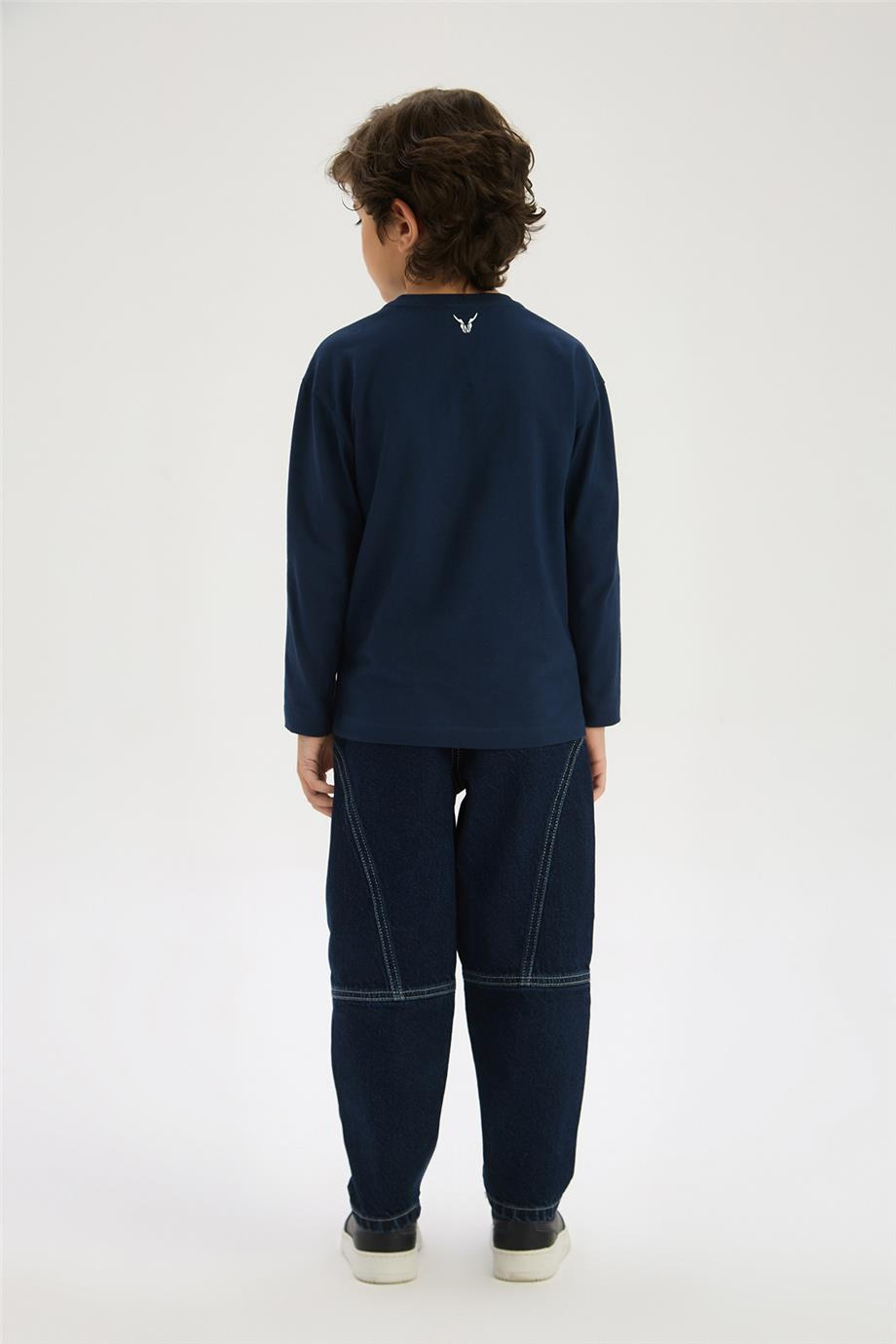 Nebbati Boy Navy Blue TshirtNebbati Boy Navy Blue Tshirt