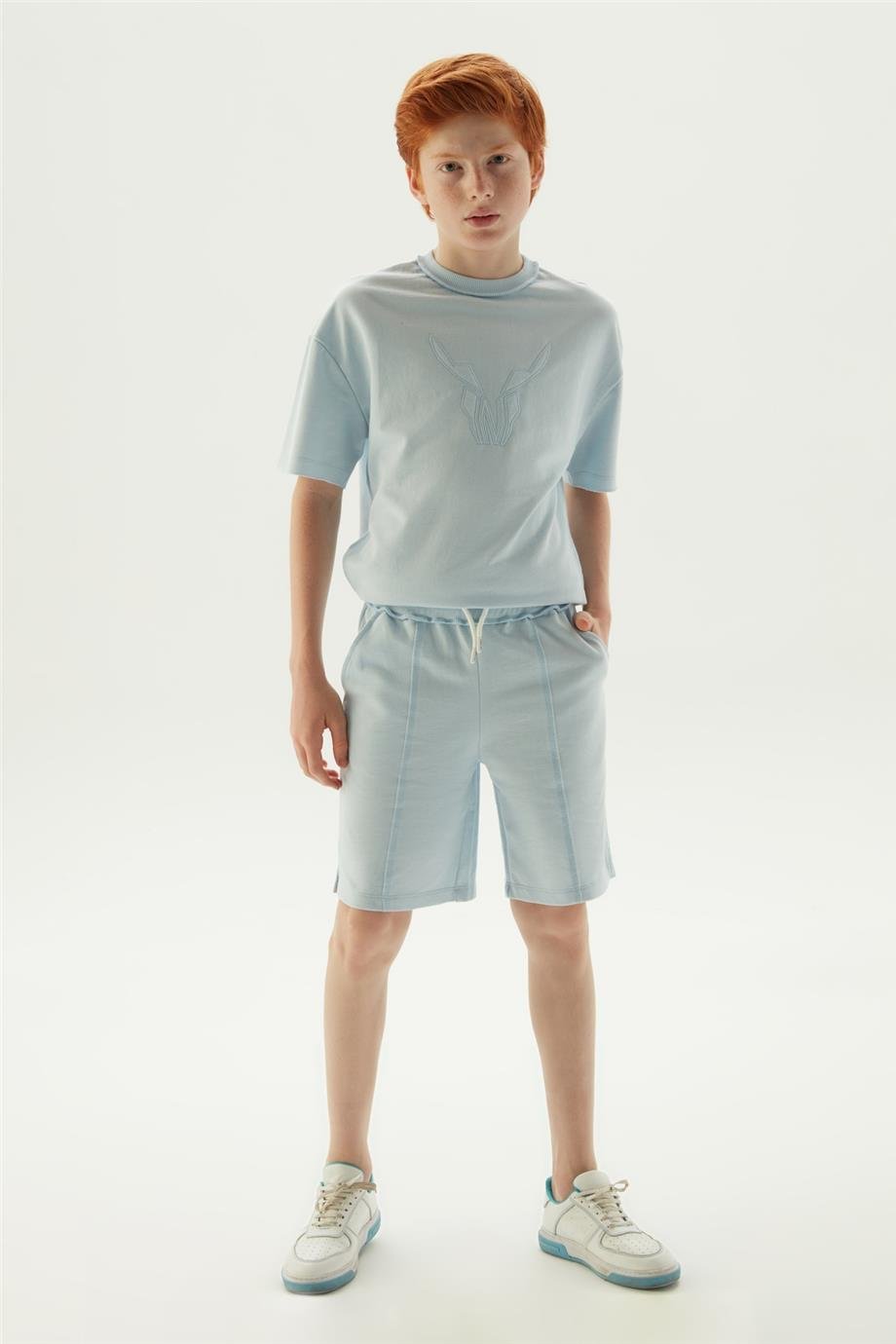 Nebbati Erkek Çocuk Mavi Şort